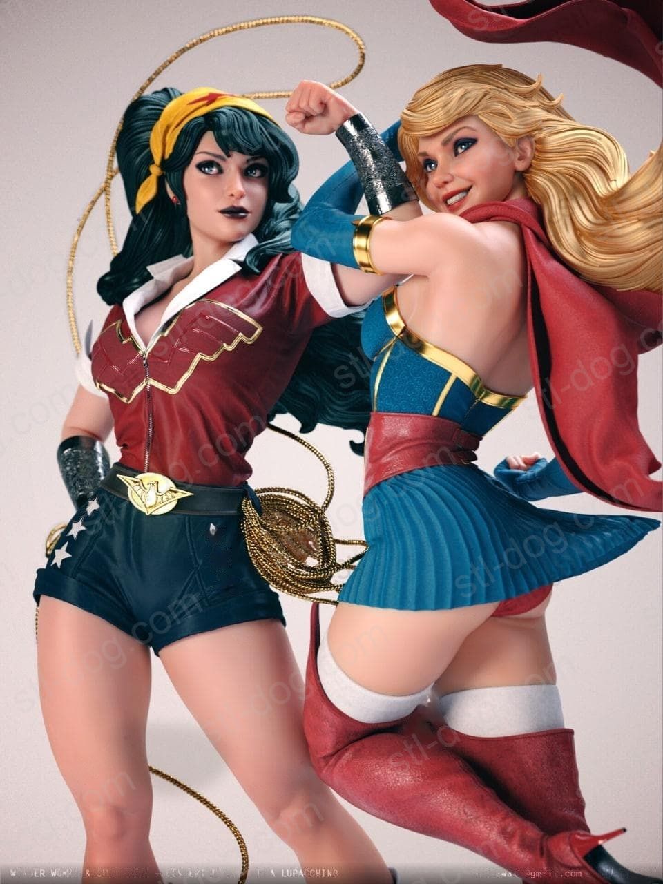 DC神奇女侠(Wonder Woman)与超人女孩(Super Girl) 3D打印图纸